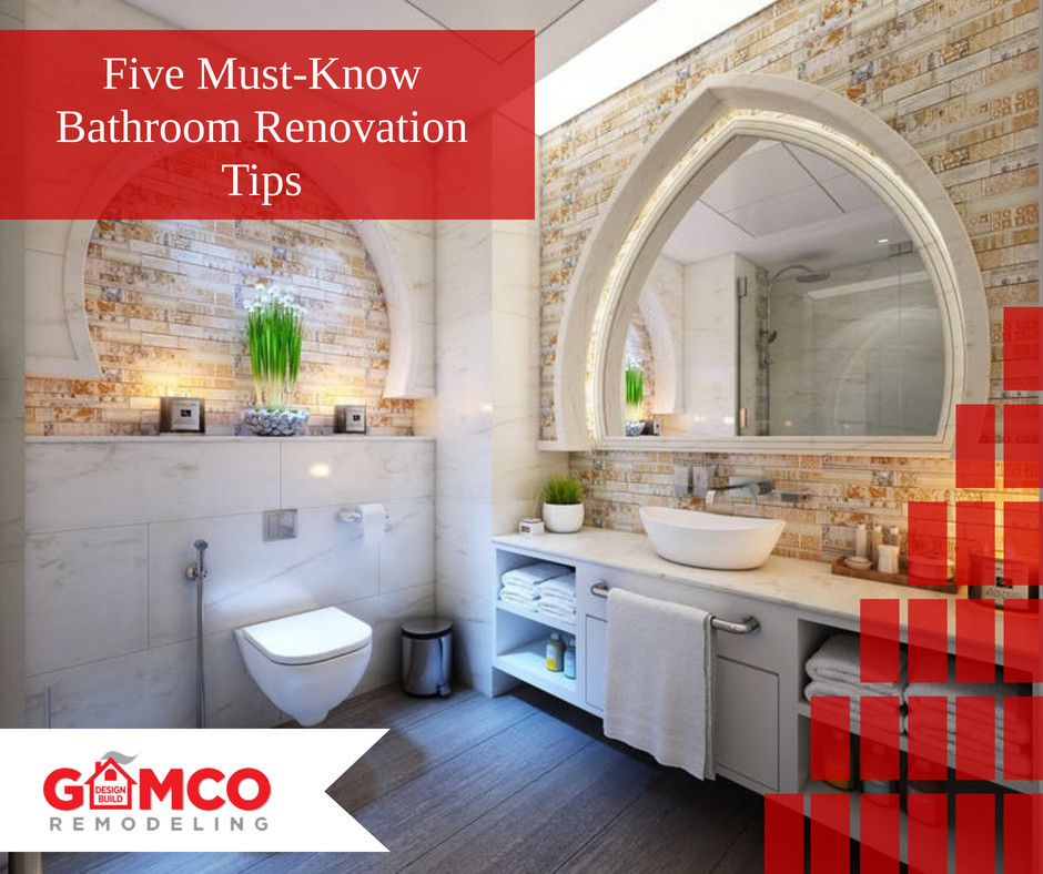 five must know bathroom renovation tips