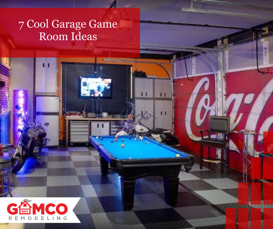 7 Cool Garage Game Room Ideas Gamco Remodeling - Garage Game Room Decorating Ideas